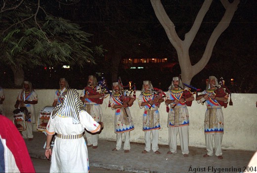 The Egyptian Pharaonic Bagpipe Band... why not?!?!