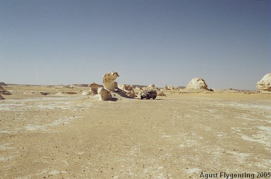 Our car in the White Desert