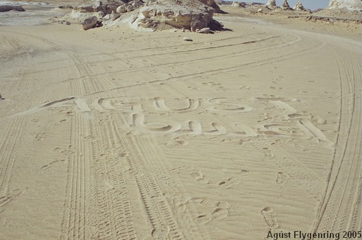 Putting my name on the Desert