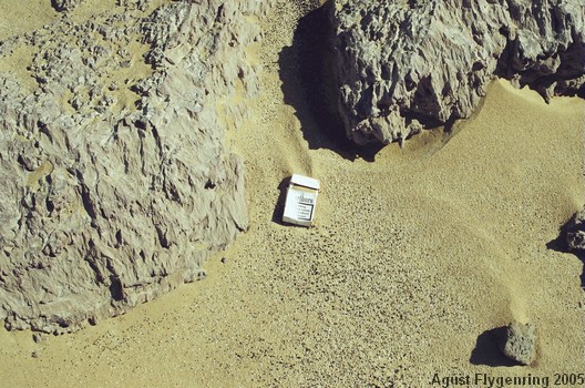 Pollution in the White Desert