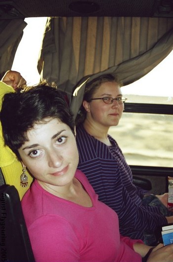 The girls on the bus back home