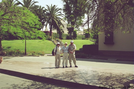 My family going for tea at the Orabi Hotel in Giza