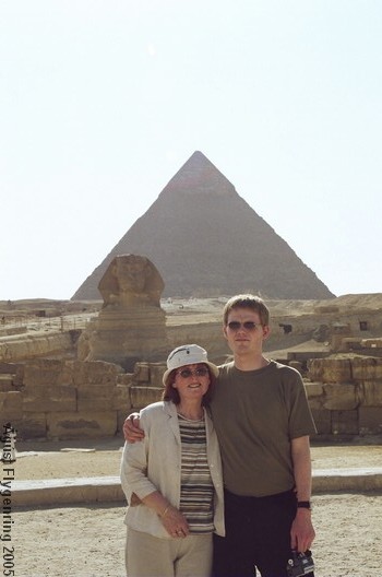 Me and my mother in Giza
