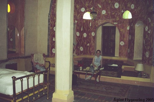 My sister in our hotel in Luxor