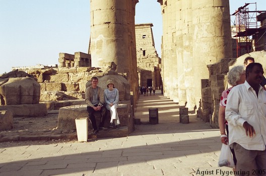 Me and my sister in the Luxor Temple