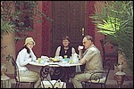 Breakfasting at our hotel