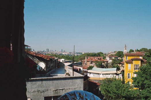 The view from my hotel's balcony in Istanbul