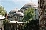 Inside the court of Hagia Sophia