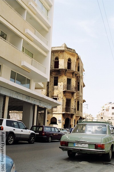 Rebuilt and bombed, side by side