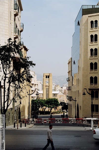 The downtown area, the Parliament on the left and it's offices on the right