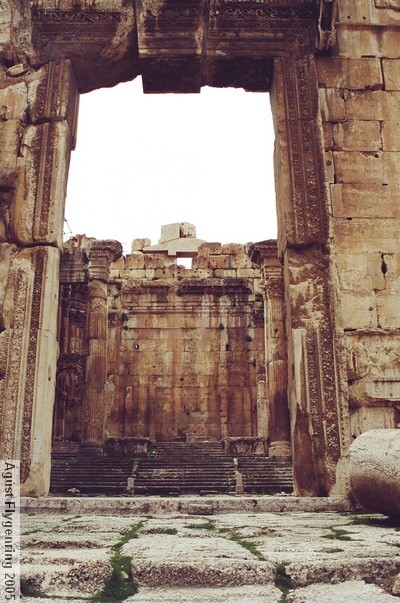 Seen into the Temple of Bacchus