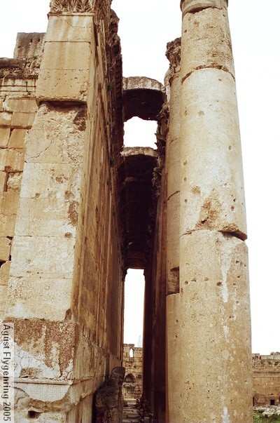 Columns around the Temple of Bacchus
