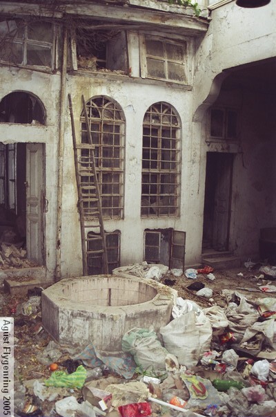 The court of a deserted doctor's house in the Jewish Quarter