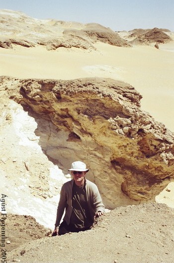 On the Crystal Rock in the White Desert