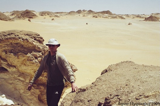 On the Crystal Rock in the White Desert