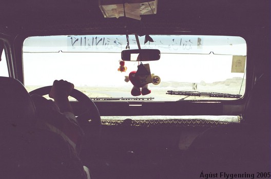 Inside our Land Cruiser