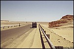 Our Land Cruiser driving into the White Desert